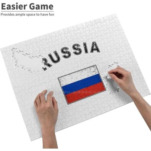 Russia Russian Flag Flag Jigsaw Puzzle ChildrenS Educational Toys Gift Adult Hobby Game Toy Russia Russian Russian Flag Moscow