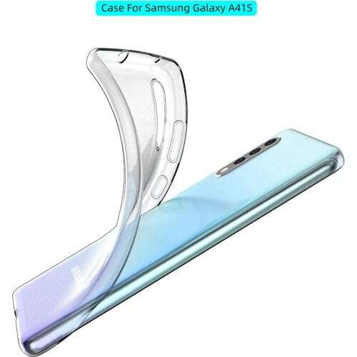 Clear Case for Samsung A41S 2020 Transparent Soft TPU Clear Shockproof Phone Case for Samsung Galaxy A41S Protection Cover