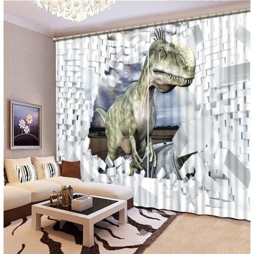 Customized size Luxury Blackout 3D Window Curtains For Living Room brick curtains animal curtain cartoon curtain