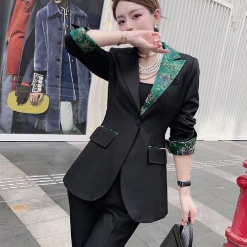 SeSperSpici Women's Trouser Suits With A Jacket