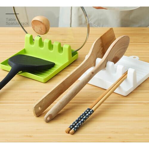 Spatula Ladle Shelf Spoon Rest Pot Lid Holder Rack Cover Strainer Pad Kitchen Multifunction Stand Containers Complements Tool