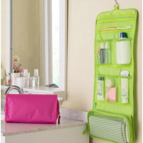 Roll Up Folding Travel Toiletry kit Underwear Storage Organizer Makeup Cosmetic Bag Wash Bag LX4086