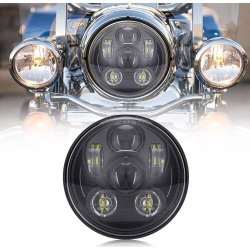 5-3/4" 5.75 Inch LED Headlight High/Low Beam DRL for Triumph Speed Triple 05-10 Harley Dyna Sportster1200 883 Motorbike Headlamp