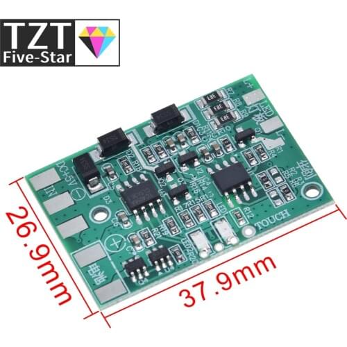 DC LED with charging protection TC4056 TP4056 touch dimming lamp control panel DIY repair general desk lamp circuit