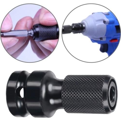 Z&Y 1/2 inch Square To 1/4 inch Hex Ratchet Socket Wrench Socket Adapter Spanner Set Drive Converter Impact Tool Lengte 50mm