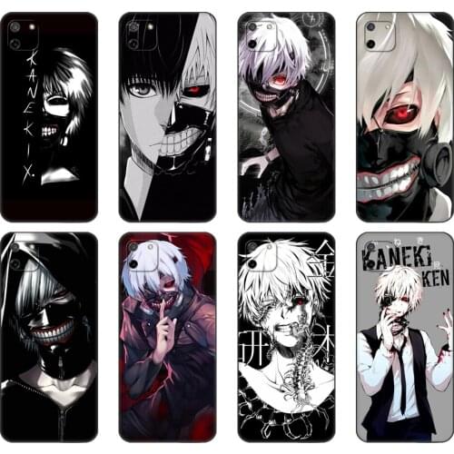 Black tpu Case For OPPO Realme C11 C20 C21 Case Back Cover Bumper Anime tokyo ghouls terror