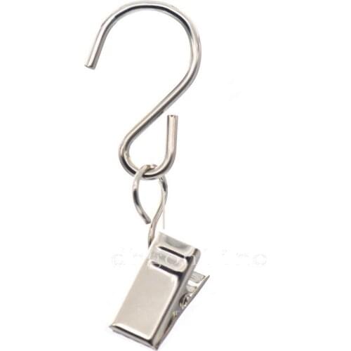 10 50 100 PCS Curtain Clip Party Light Hanger Hanging Clips Hook Clamp Bathroom Hanger Metal