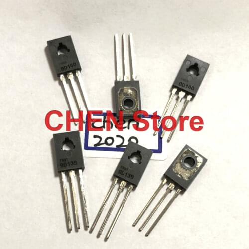 10pair/30pair PH BD139 BD140 TO-126 transistor old PHI Audio power amplifier Triode BC 139 140 Audio pair tube