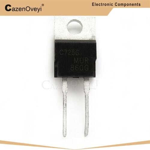 10pcs/lot MUR860 U860 MUR860G TO-220 8A/600V ultrafast recovery diode new original In Stock