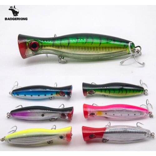 12cm 43g Top water Popper fishing lure poper hardbait carretilha for sea fishing pink blue green orange colors artificial biat