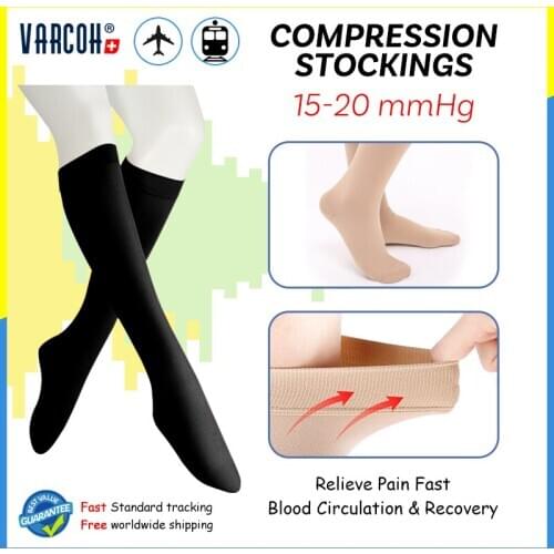15-20 mmHg Compression Socks Women & Men - Best Medical, Nursing,Edema,Diabetic,Varicose Veins,Maternity,Travel,Flight Stockings