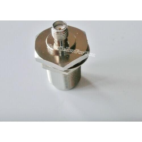 1X N Type Female Jack Nut Bulkhead To SMA Connector Female Mount RF Connector Adapter B