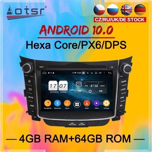 2 Din IPS Screen Android 10 DSP Car multimedia Player For Hyundai I30 Elantra GT 2012-2017 GPS Navi Audio Radio stereo head unit