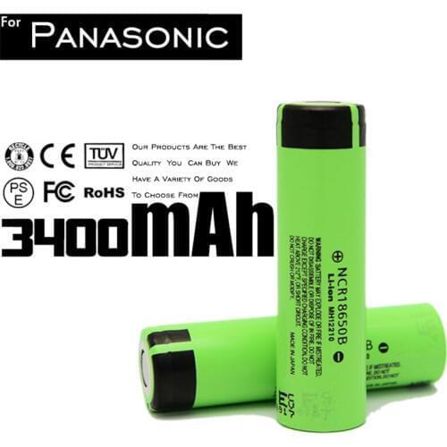 4pcs/lot High capacity 18650 Battery 3.7V 3400mAh Rechargeable Liion Battery for Led Flashlight Batery Litio Wholesale