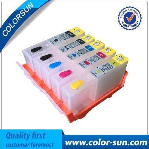 5PC For hp564 564XL Refillable Ink Cartridge For HP C309a 5510 6510 7510 B209 C310a C310b C310c C410a C410b With ARC Chip