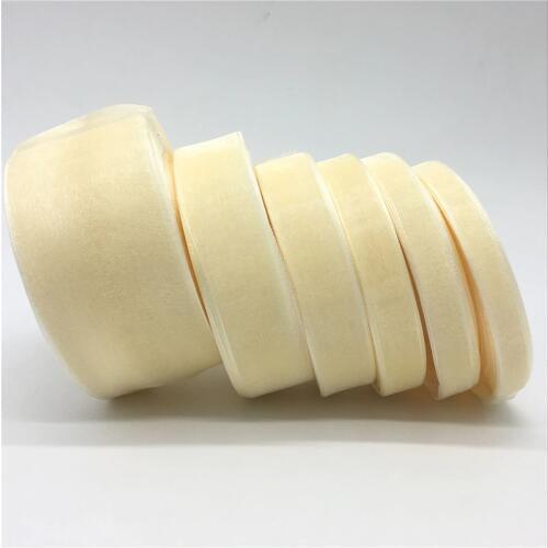 50yards 10mm-50mm Ivory Organza Ribbon Gift Wrapping Bow Wedding Decoration DIY Christmas Ribbons