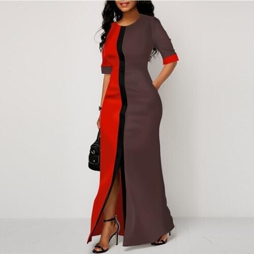 2020 African Dresses for Women printing African Clothes Plus Size Summer Printed Long Africa Dress