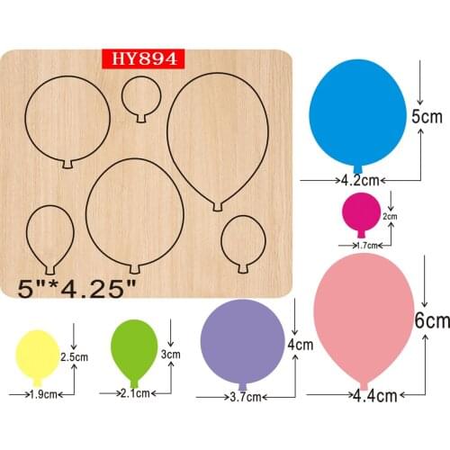 Log balloon cutting dies 2019 new die cut &wooden dies Suitable for common die cutting machines on the market
