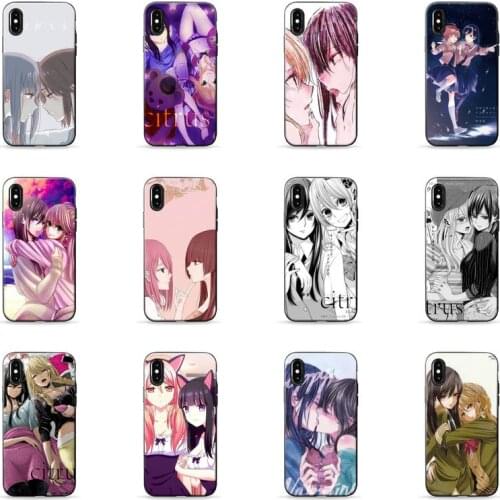 Citrus anime Girl Phone Case for iPhone 7 8 11 12 Pro X XS Max XR Samsung A S 10 20 30 50 70 Plus pro funda