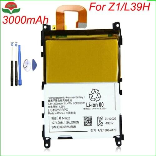 ISUN LIS1525ERPC Li-ion Mobile Phone Battery For Sony Xperia Z1/Honami/C6902/L39h/L39/C6902/C6903/C6906/C6943 Battery