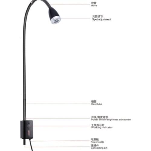 KD-2005W-2 5W LED High brightness portable dental examination light