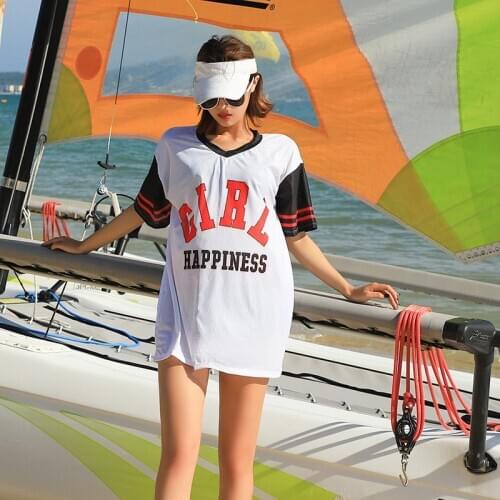 Korea Swim Suit Women Swimwear Three Pieces Floral Swimsuits Cover Cute Surfing Push Up 2021 Beach Bikini Female Tankini Large