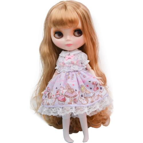 Neo Blyth Doll NBL Customized Shiny Face,1/6 BJD Ball Jointed Doll Ob24 Doll Blyth for Girl, Toys for Children NBL17