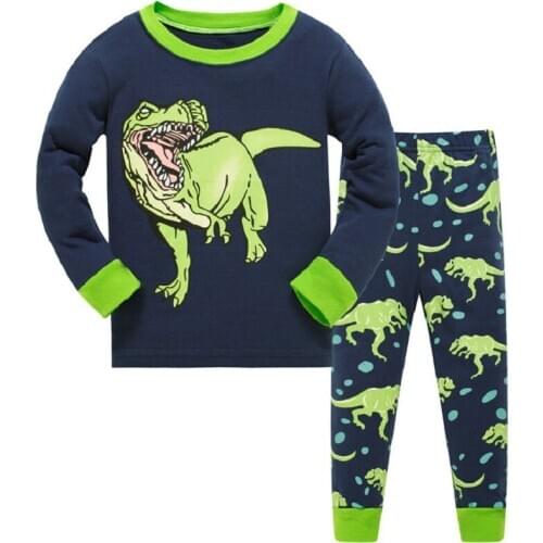 Boys pajamas Cartoon pattern Children Pajama Sets Cartoon Boys Outfits Baby Pijamas SleepwearCotton Pyjamas Children Clothing