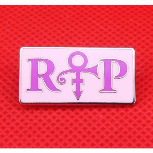Prince pin bisexual symbol brooch fans tribute commemorative badge art musical jewelry hats jean jackets bag accessories