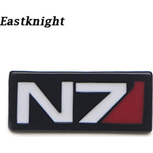 V280 Game Mass Effect Metal Enamel Pins and Brooches Fashion Lapel Pin Backpack Bags Badge Collection