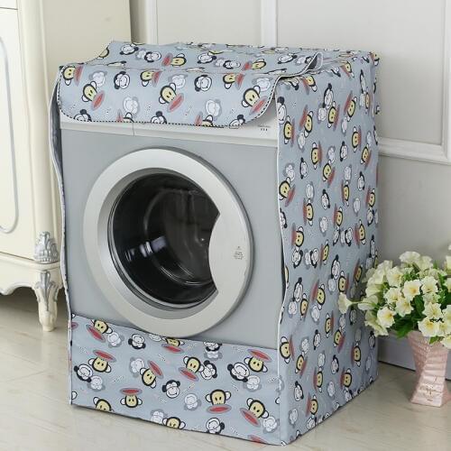 Waterproof Fabric Dust Cover For Drum Washing Machine Front Openning Water-proof Sunscreen Washer Dryer Cover