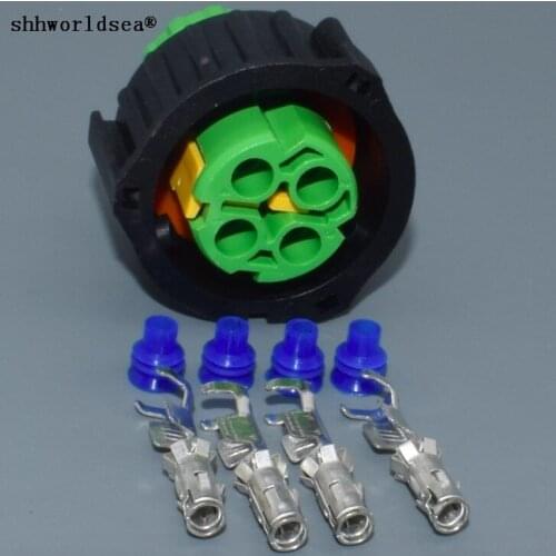 Worldgolden 4pin 2.5mm Car large truck oxygen sensor wiring harness plug 3-1813099-1