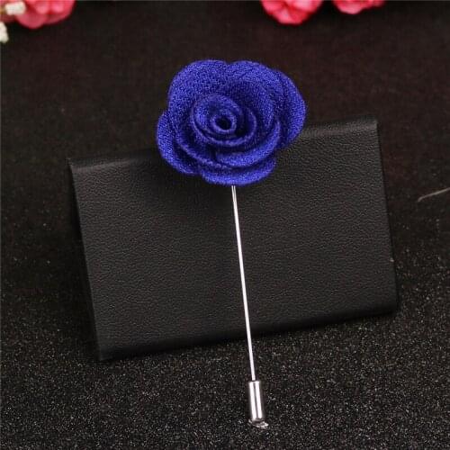 YO CHO Simple Boutonniere for Men Artificial Cloth Corsage Groomsmen Wedding Party Meeting Unique Personal Decoration Handicraft