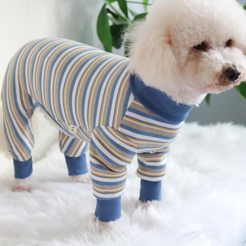 Pet Dog Jumpsuit Stretch 100%Cotton Long Sleeve Overalls Puppy Clothes Pajamas For Small Dogs Sweatshirt Chihuahua Poodle Coat