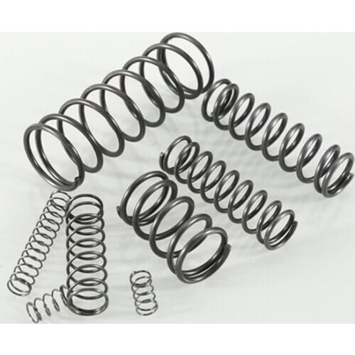 10pcs 2mm wire diameter 30mm outside diameter compression pull up the elastic return springs damping Pressure spring 15mm-50mm