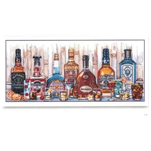 14/16/18/28 Top Quality Lovely Cute Counted Cross Stitch Kit Cocktail Beer Wine Party Drink Food mary weaver