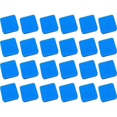 24pcs EVA Square Shape Magnetic Dry Whiteboard Erasers Chalkboard Cleansers Wiper for Children Kids Home Office School Classroom