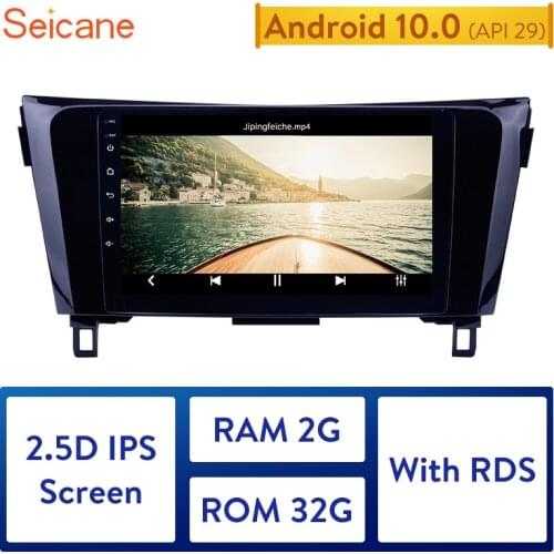 Seicane Android 10.0 2GB RAM Car Radio GPS Navi HD 1024*600 Multimedia Player for 2013 2014 Nissan X-Trail With Bluetooth SWC