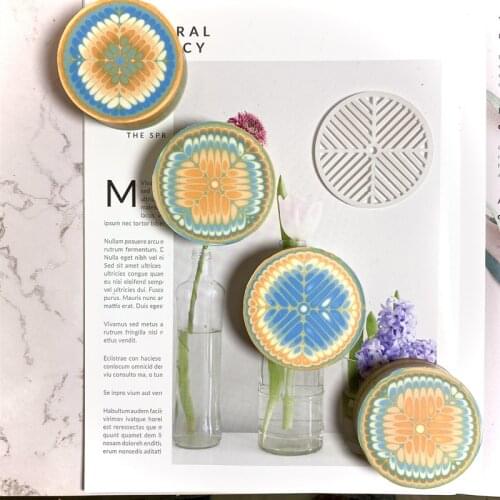 Free shipping 6.4cm diameter acrylic plates pull-through soap shapers fit column mold six paltes one rod