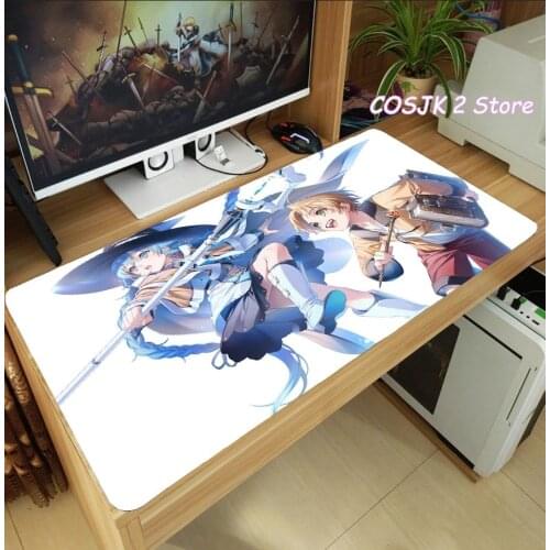 Mushoku Tensei: Isekai Ittara Honki Dasu Large Mouse Pad Thicken Laptop PC Gaming Mice Mat Desk Keyboard Mat Anti-Slip Playmat