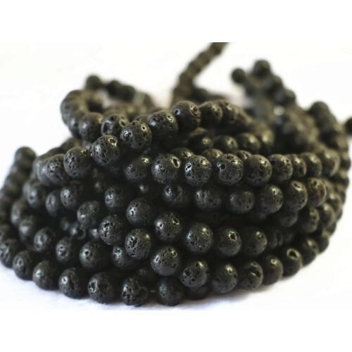Beautiful black flame stone 6mm 8mm 10mm 12m round loose beads making newly jewelry 15" B126