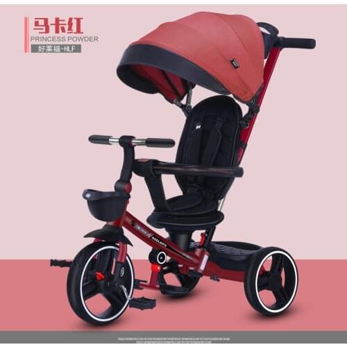 Artfunning Childrens tricycle can be foldable and rotated without installation. Baby bicycles are portable for 1-5 Children