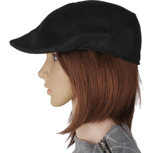 2 Pieces Unisex Adult Men Women Peaked Cap Flat Hat Country Newsboy Cabbie Golf Hats