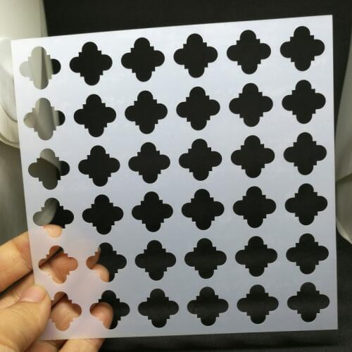 13*13 Classic Layering Stencils for Diy scrapbook/photo album Decorative Embossing coloring,painting stencil,home decor