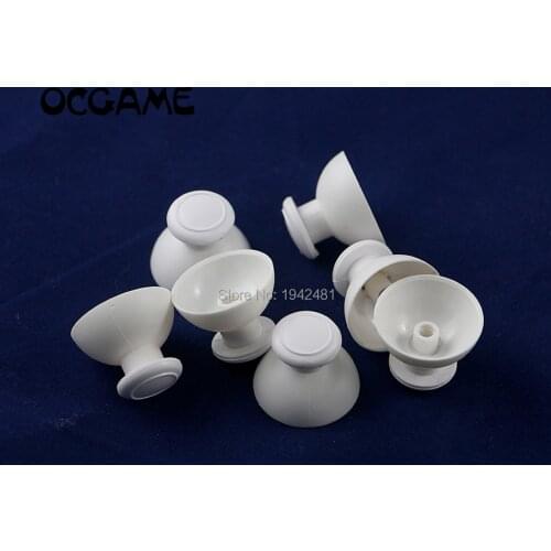 3pcs High quality white Thumbstick Joystick Cap Mushroom Caps for Wii Nunchuck Controller