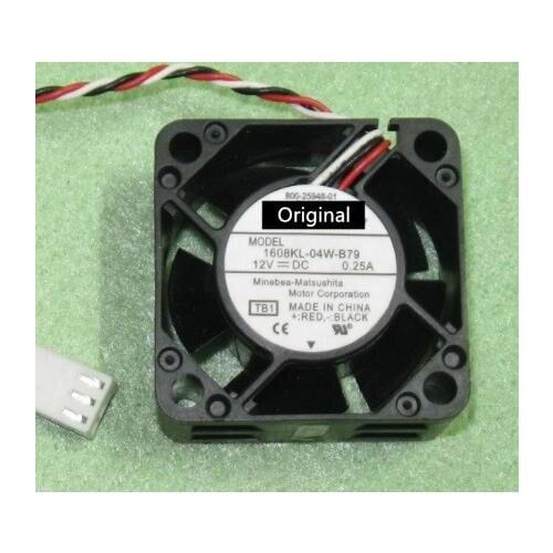 Original 100% working 1608KL-04W-B79 LB2 DC 12V 0.25A Server Cooling Fan Server Square Fan 3-wire 40x40x20mm