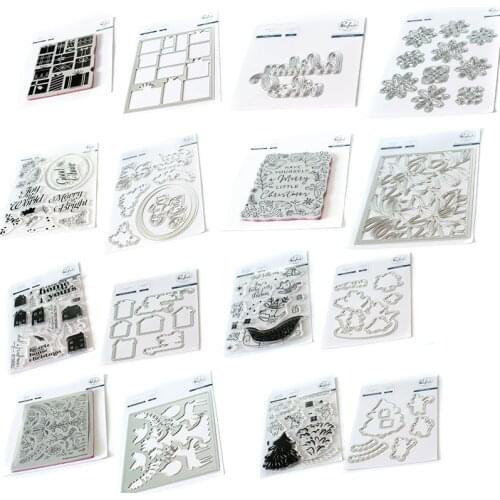 CH Arrival LAYERED SNOWFLAKES Metal Cutting Dies and stamp For Scrapbooking Practice Hands-on DIY Album Decor Card Craft Dies