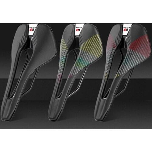 Nylon Fiber Leather Bicycle Seat Saddle MTB Road Bike Saddle Triathlon Cycling Race Seat Breathable Soft Seat Cushion Equipment