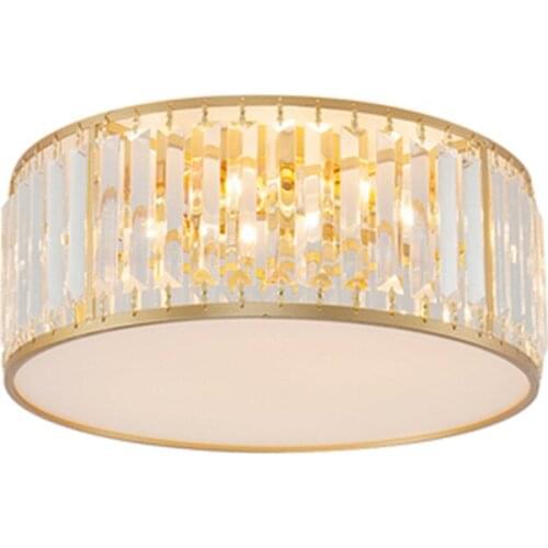 New Crystal Modern LED Ceiling Lights For Living Room Bedroom Home Lighting Fixtures Remote Dimming Stainless Steel Ceiling Lamp