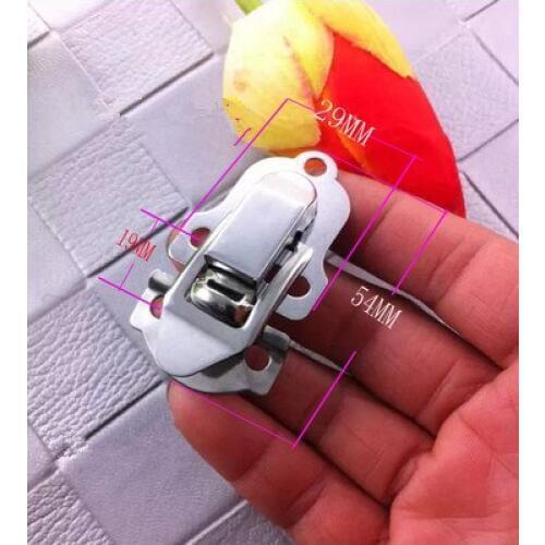 Stainless steel lock box bags hasp gift box buckle lock box double lock DIY